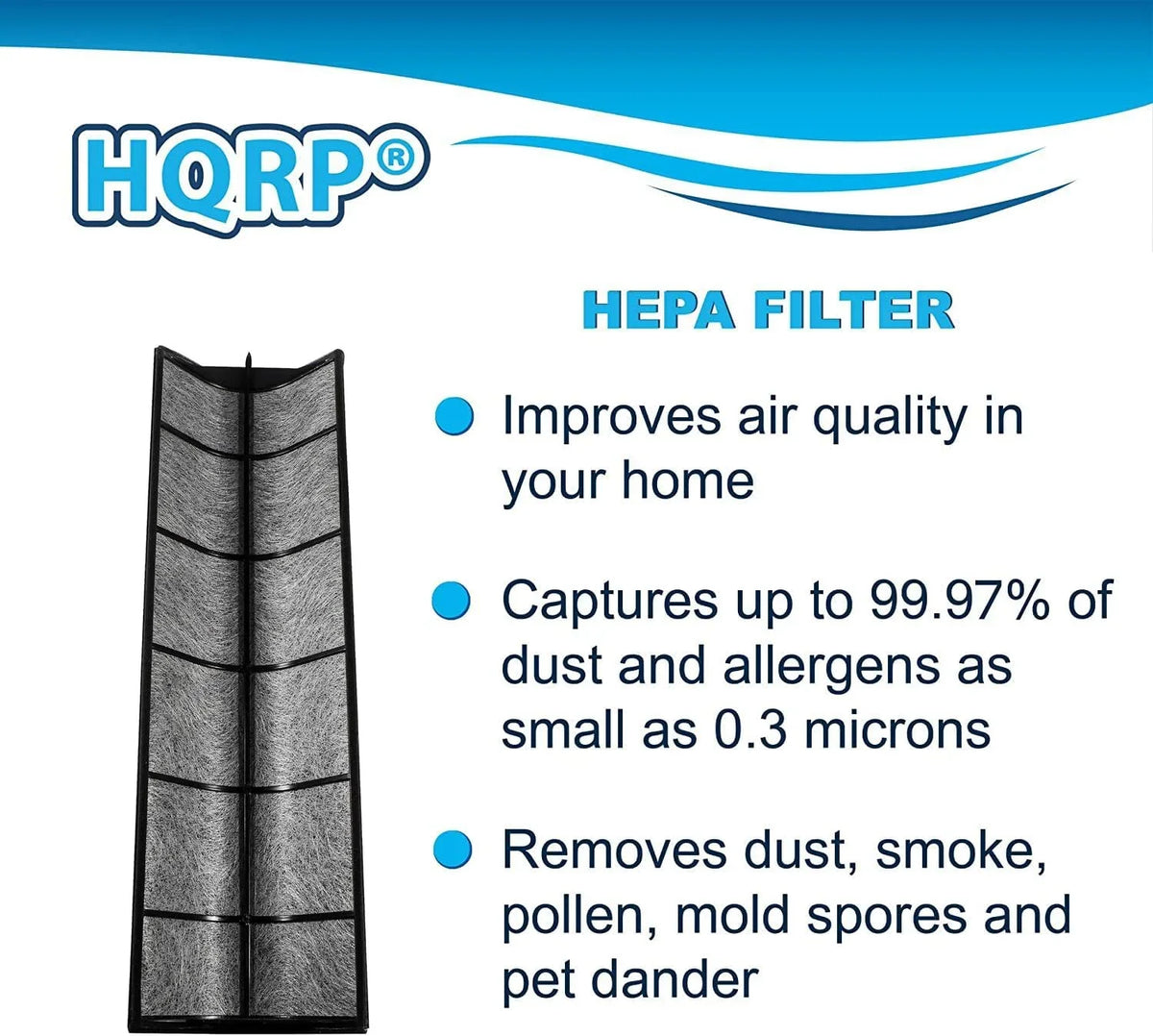 Therapure with Filter 2-Pack TPP440 HQRP HEPA Purifier TPP640S Envion Air Compatible TPP440F TPP640 TPP540