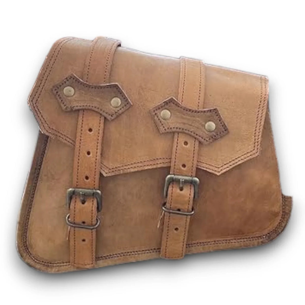 Leather Bag Side Rustic SAINTSTAG Bike Saddle Brown