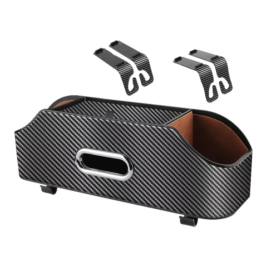 Tidy Keep Box Car Seat with Holder Tissue Organizer Back Multifunctional Cup