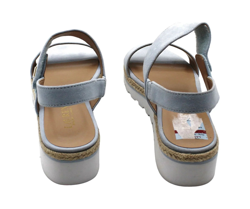 US) (Size Lauren 8.5 Jewelle Wedge Ralph Lauren Sandals
