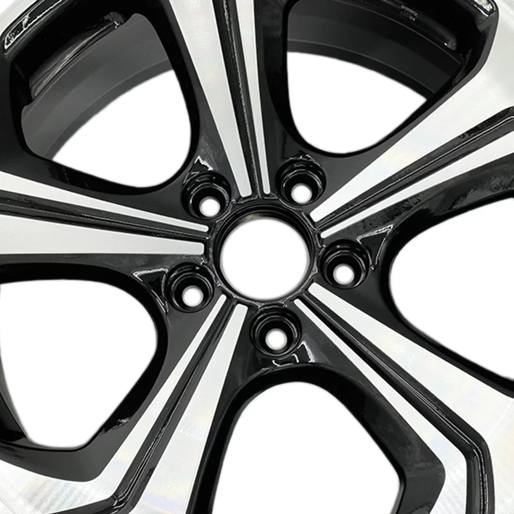 SET 2015 Replacement BLACK 18" OF Civic Machined Honda Wheels 18X7.5 For OEM Quality Rim 2014 4