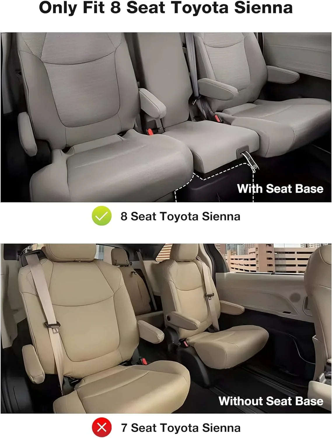 1st Model 3W 2021-2024 8 2nd Black Row for Spare Car Tire for ), Seater Trunk Mats Sienna (NOT All Weather Floor TPE Mat Mats&Cargo with Liner 3rd Toyota and