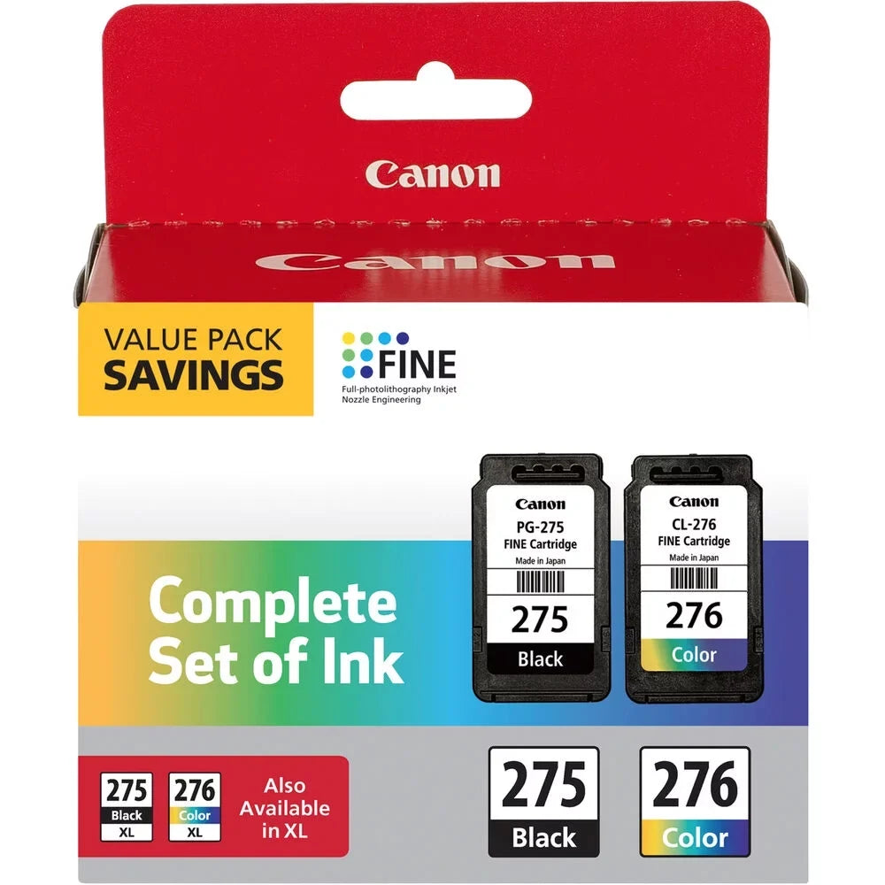 4988C005 (PGI-275; Multipack Black/Cyan/Magenta/Yellow CLI-276) Ink, Canon