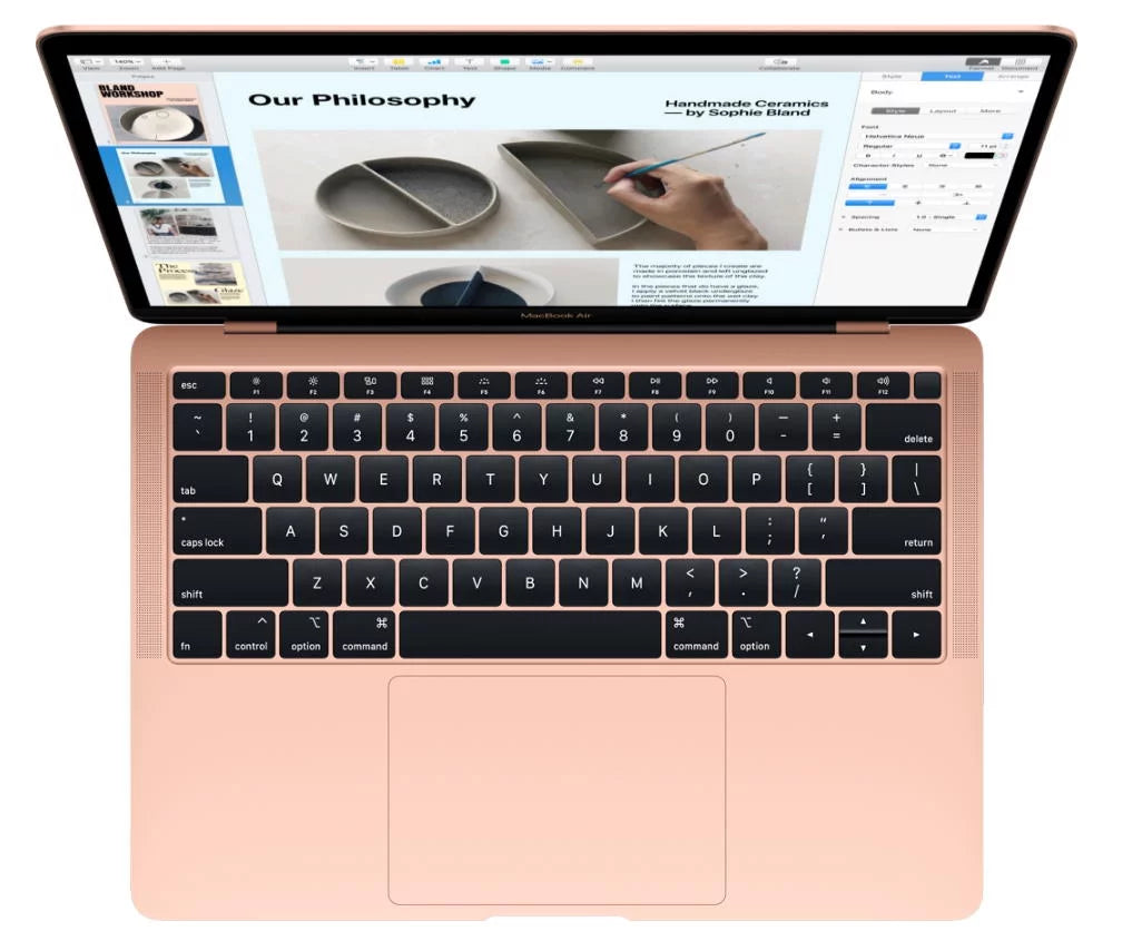 Display Dual 2560x1600 Macbook 1.6GHZ (Late MacOS/Win (Good) 13.3-inch Dual 256GB Included 10 Apple Boot Power 8GB Core Pre-Owned (Retina, 2018) MREE2LL/A Air Adatper Gold) i5 Parallels Pro SSD Memory