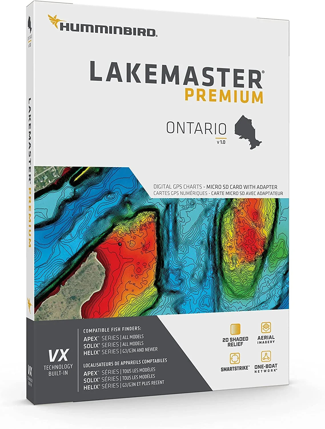 Humminbird Ontario LakeMaster Premium Technology Network VX V1 One Boat