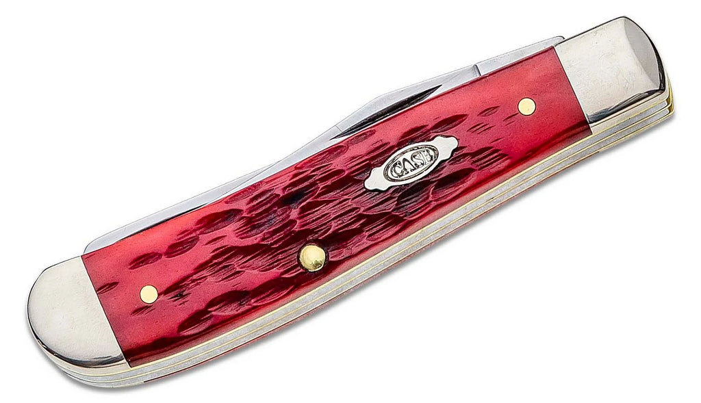 Steel Bone Seed Mini Red Dark 31952 Case Jigged Carbon Peach Knife Trapper XX Knives Pocket