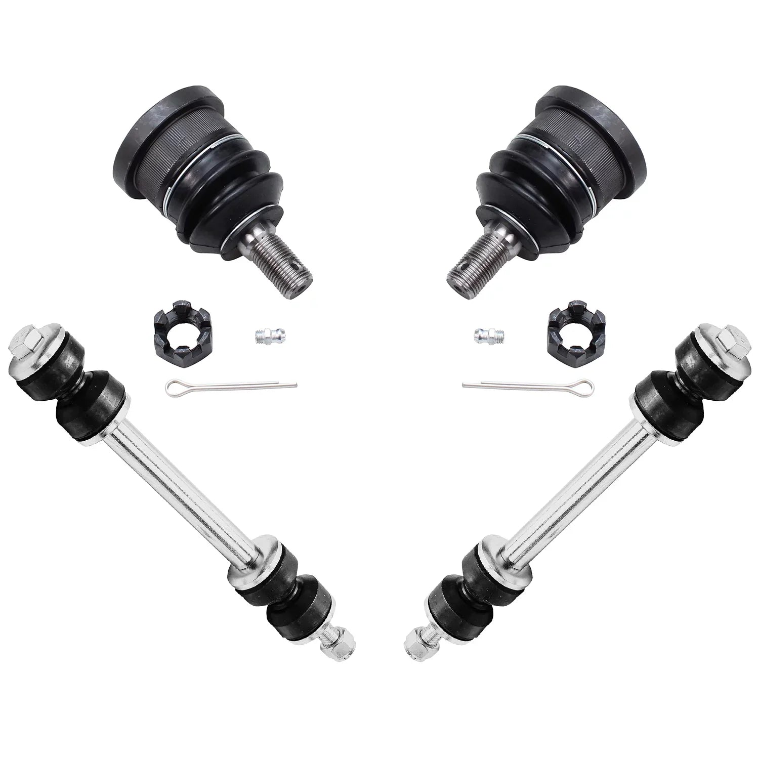Adjusting Bars Idler Pitman Rods Marquis Sway Detroit 1998-2002 Sleeves Tie Joints Mercury Kit Crown Suspension Rear Front for Town Axle - Ball 16pc Front Car Ford Arms Grand Lincoln Victoria,