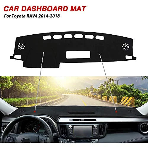 Toyota for Cartist 2013-2018 Sunshade No Nonslip Mat Mat Suede Dashboard Glare Dash RAV4 Protector Cover Dash