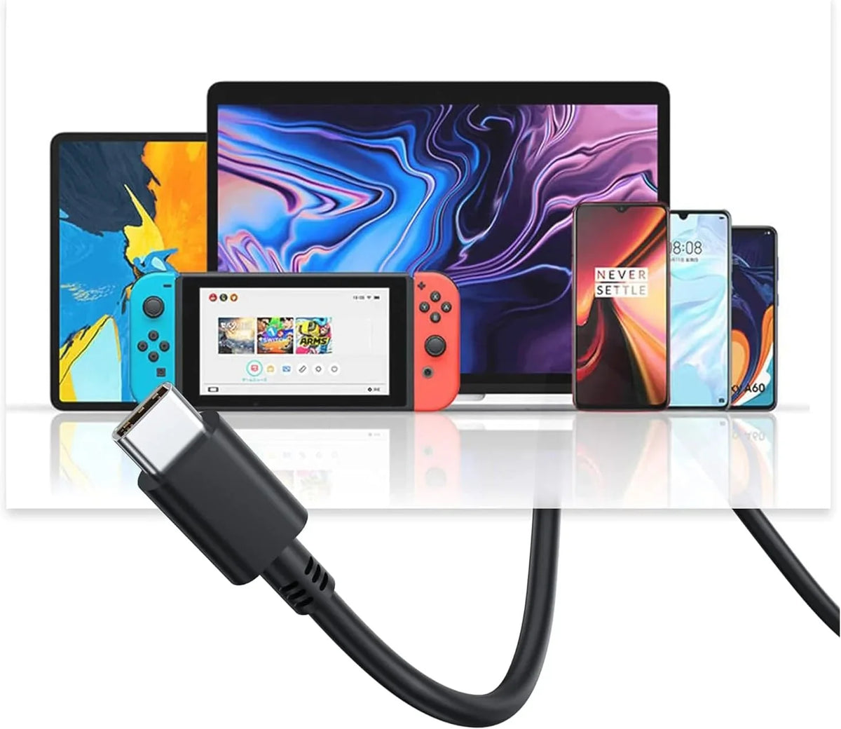 Chromebook Lenovo USB-C Adapter Cord Ac Guy-Tech Power 81MA0022US Compatible 100e with 45w