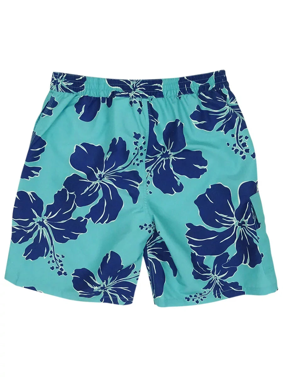 Green Polo Trunks S Ralph Mens Printed Lauren Inset Swim Mesh