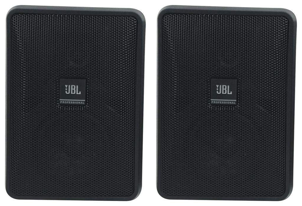 Control 23-1 JBL 70v Amp Black + Wall Commercial 3" (8) Indoor/Outdoor Speakers