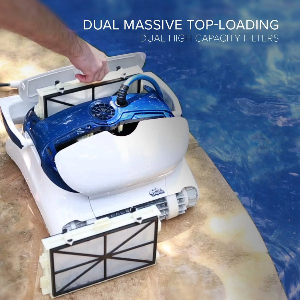 50 Massive Pools Pool Robotic Cartridge Feet. Bluetooth Ideal with Cleaner Dolphin for and up Filters, Top-Load to Sigma