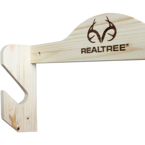 Creations Creek Hardware with Realtree Handcrafted Gun Hidden Rush - Wall Rack Pine 4 Durable Solid -