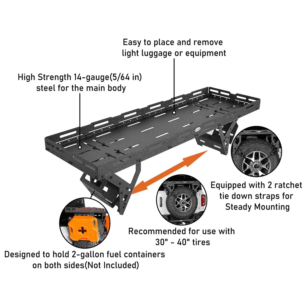 Wrangler 1976-2024 RV Tire JK JL Hooke Ford Spare TJ Basket Bronco Utility YJ Jeep Fit Road