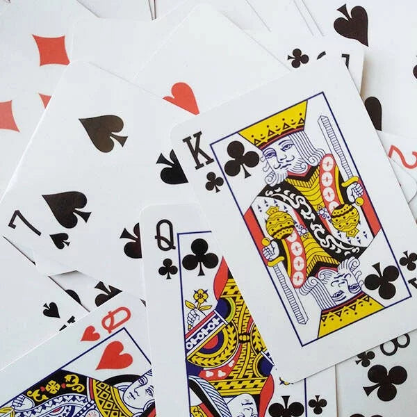 poker colorful index card score playing tile game polygon patterns