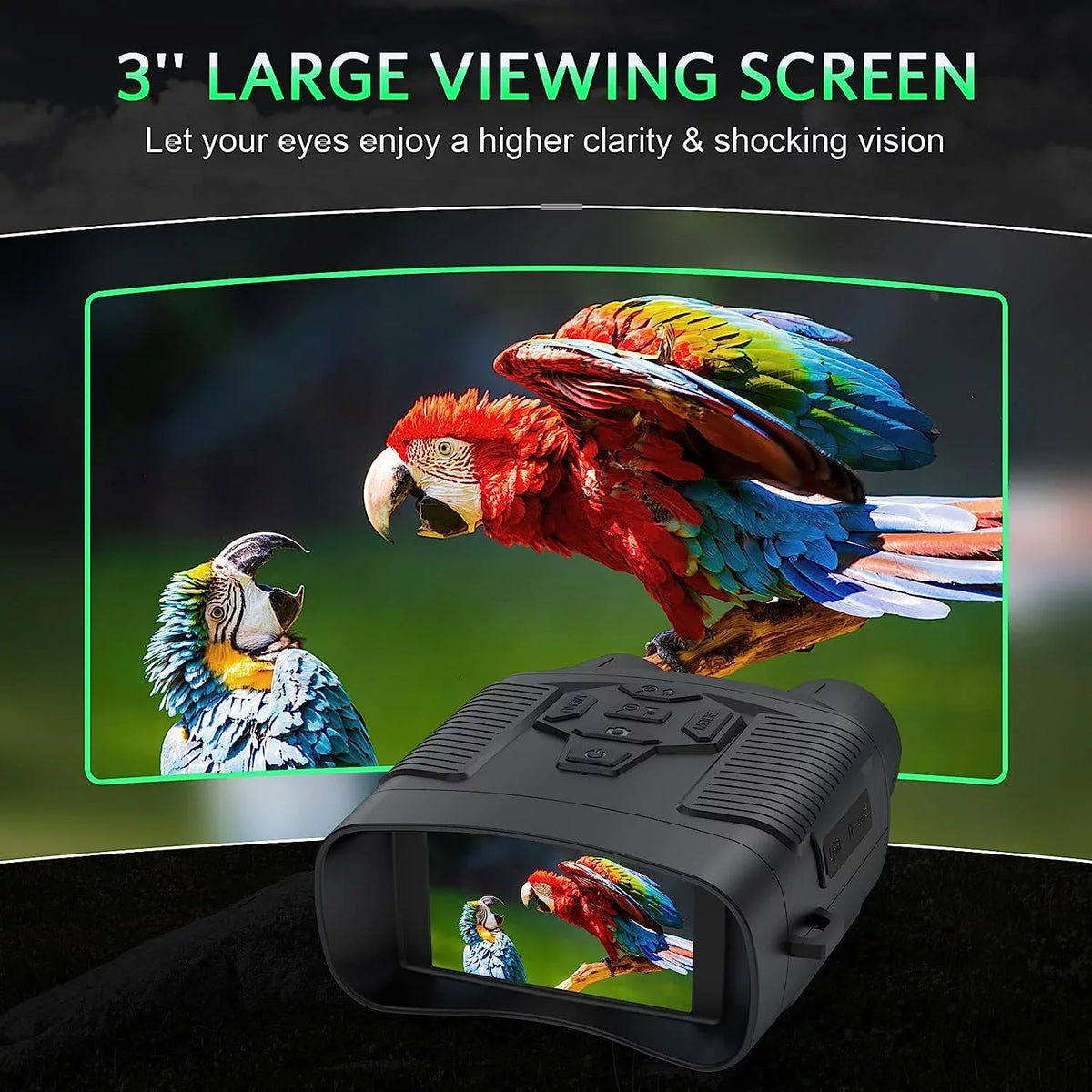Zoom 6x 32GB SuntekCam Night NVI-800 Hunting Taking SD Videos Vision Card Suitable at and Pictures Night 24MP/1080P for Vision and Goggles Binoculars with Night