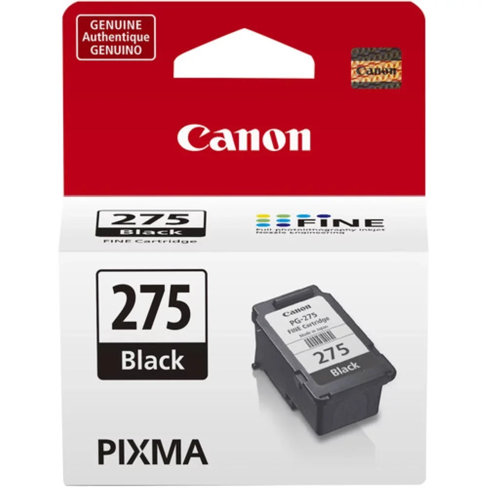 2 Genuine Cartridge, Original Black Ink Pack PG-275