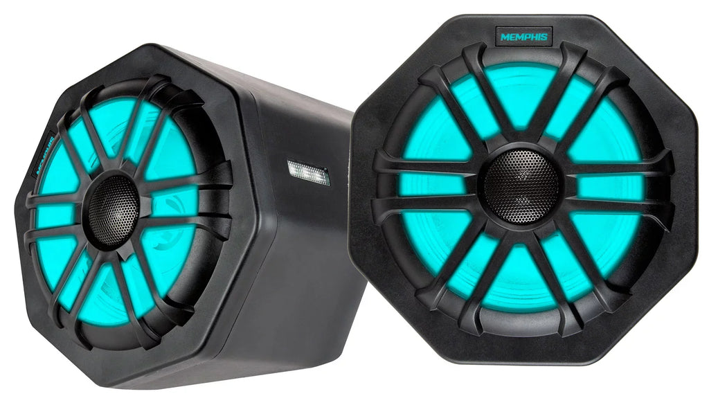 Speakers+Amp General For 2016+ Pods+LED Polaris GEN65FE Tower Memphis (2) Audio