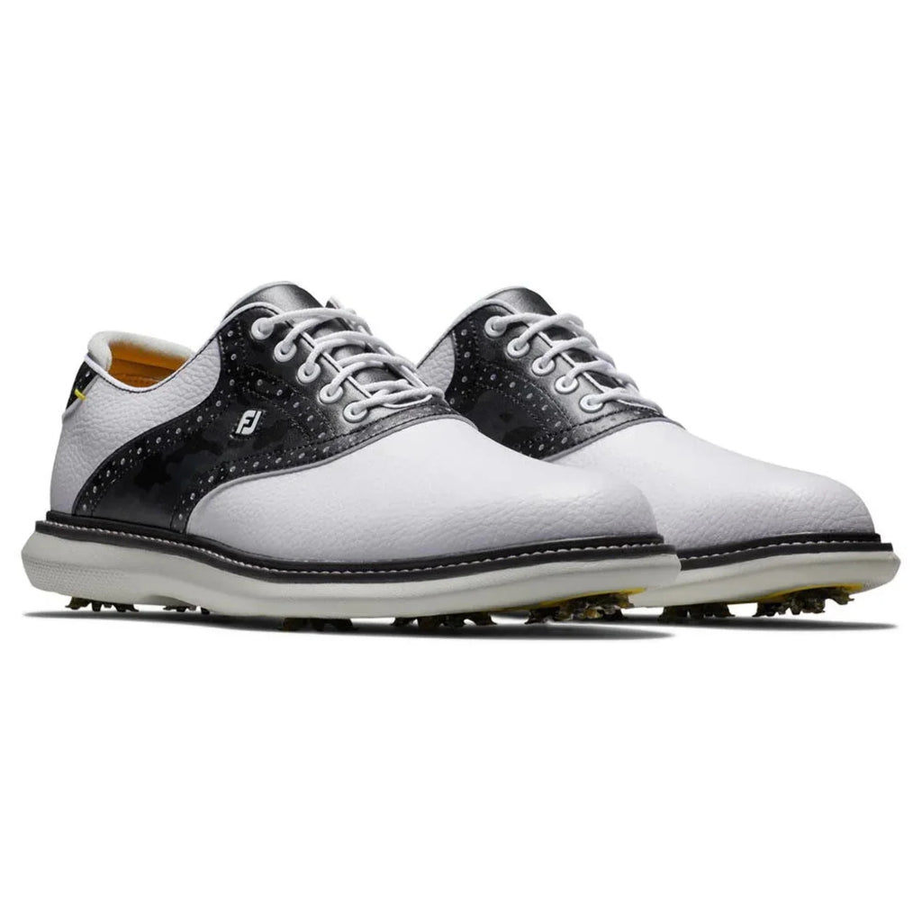 Men's Wide - 11.5 Traditions - FootJoy Golf - Shoes 57903 White/Gray