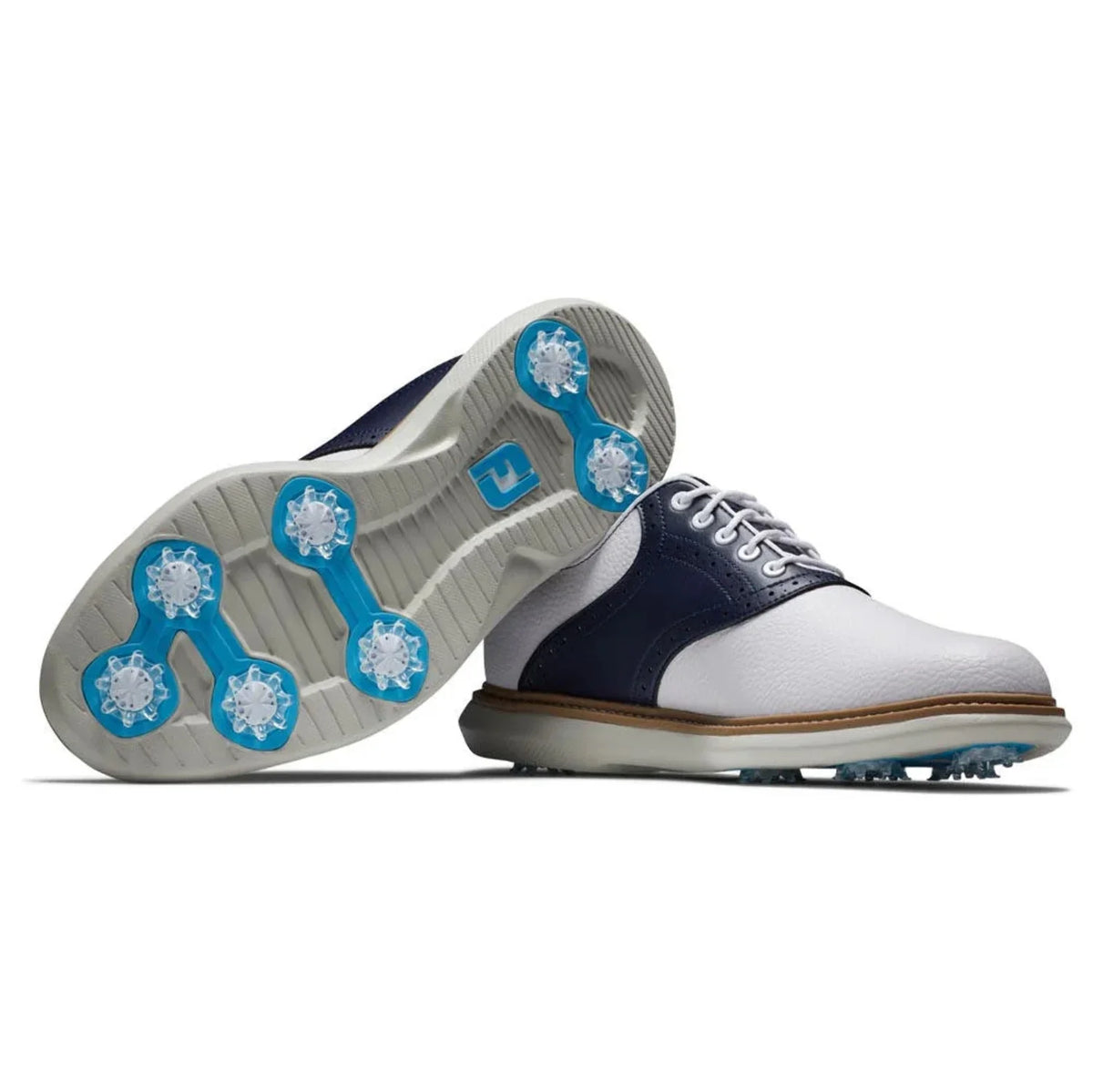 Men's Wide - 11.5 Traditions - FootJoy Golf - Shoes 57903 White/Gray
