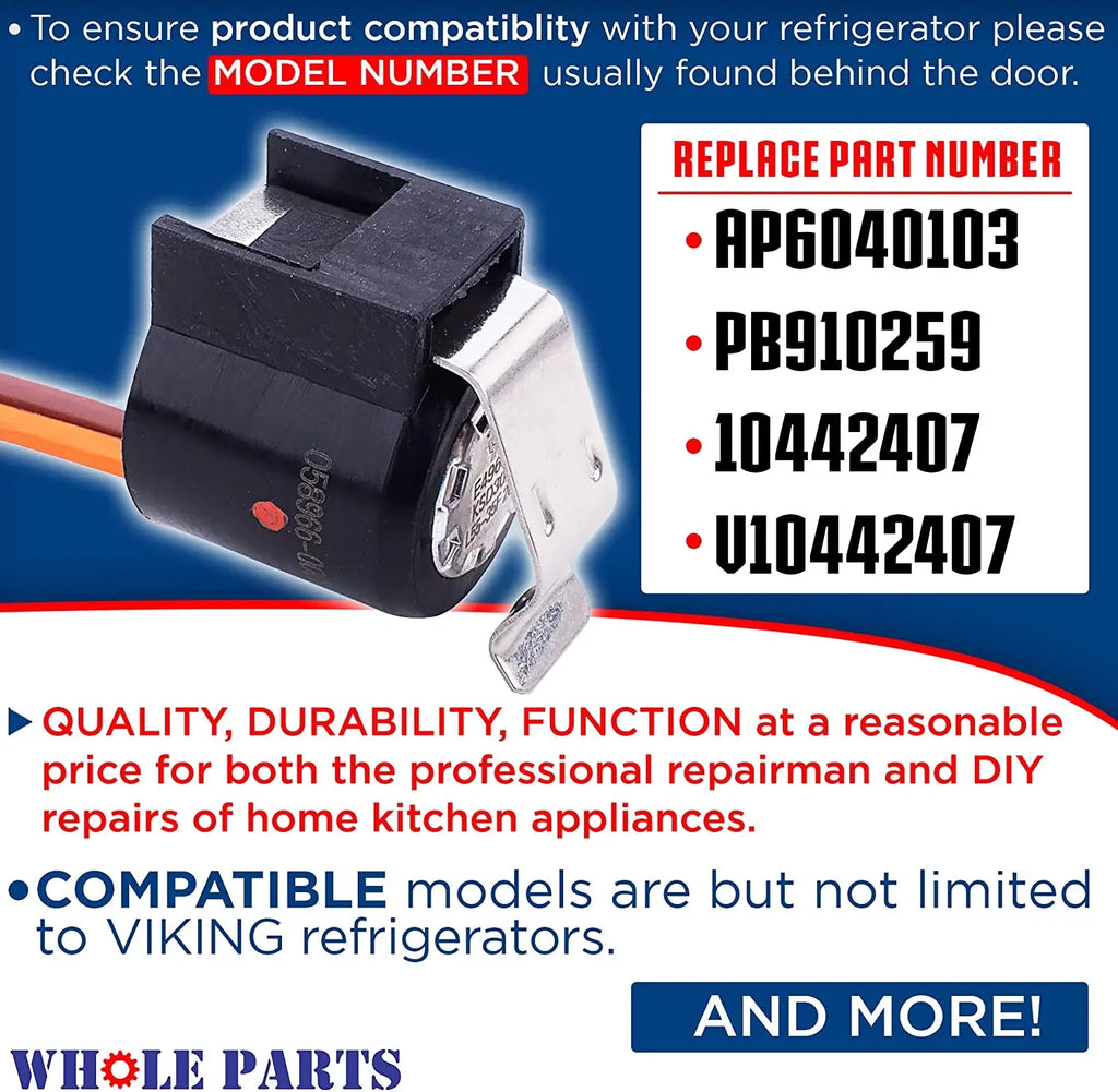 '- Viking & Defrost # Replacement Part With Whole Refrigerators Some 058966-000 Parts Terminator Compatible Thermostat