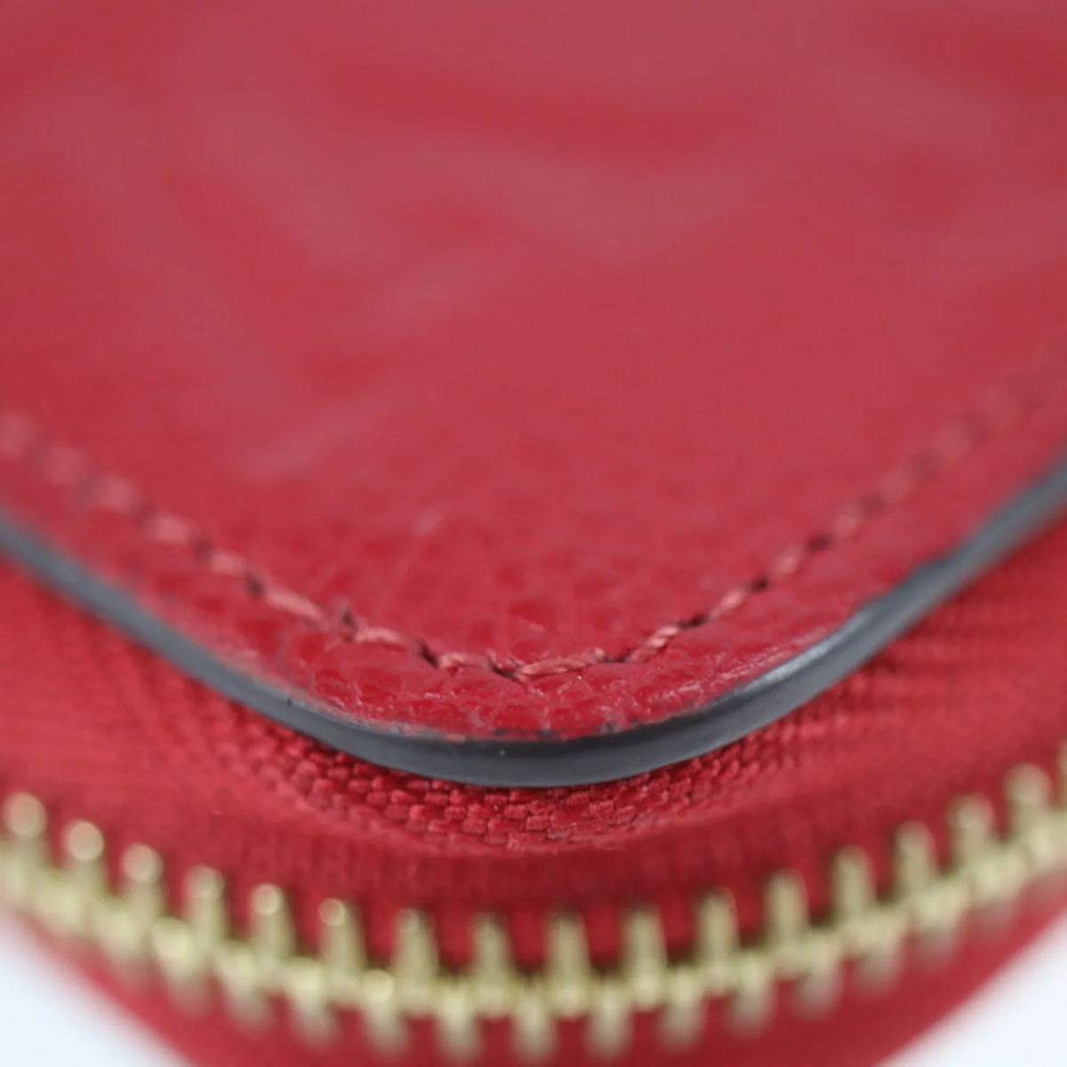 Pre-Owned Monogram VUITTON Zippy Zip Louis Long Implant Round LOUIS (Good) Cerise M60737 Zipper Wallet Vuitton Around