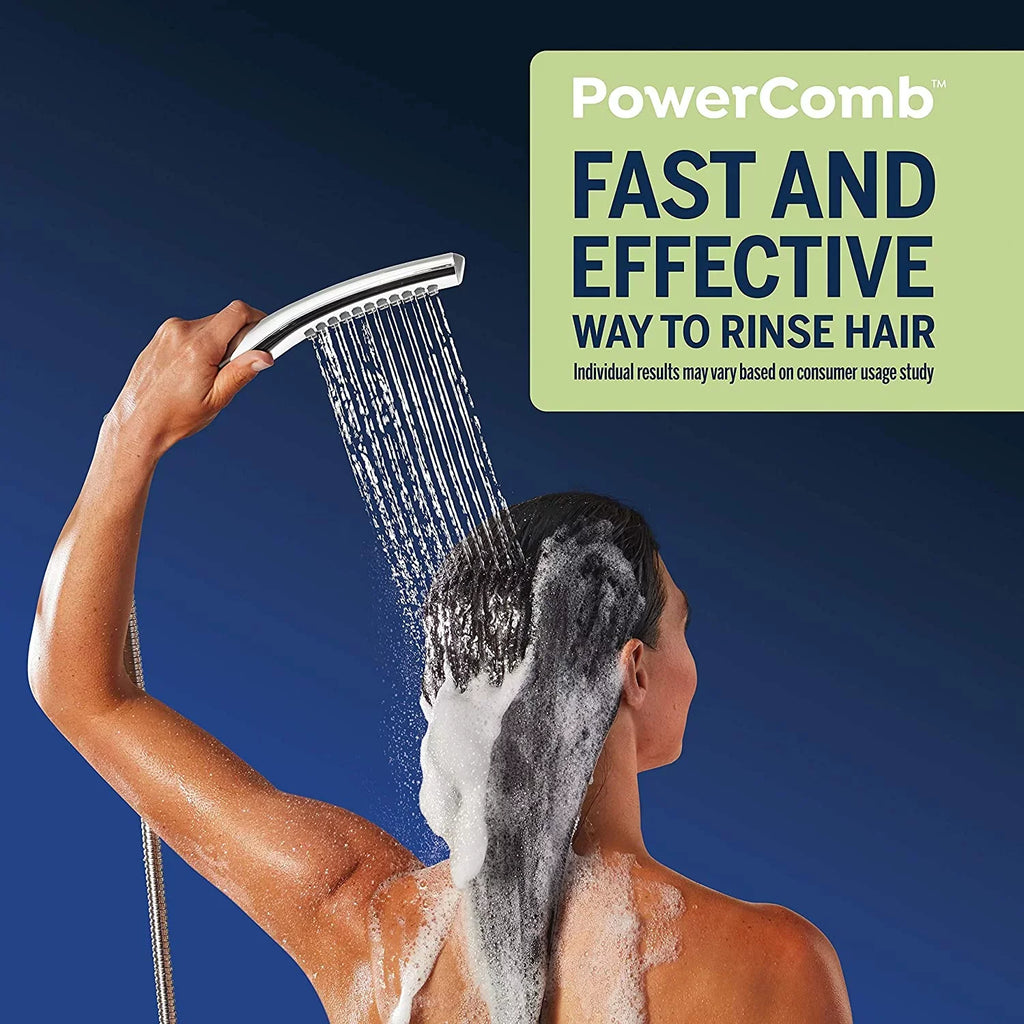 Shower PowerPulse Massage, Spa XIB-633E-SBX-183ME Waterpik with Combo Chrome, PowerWand