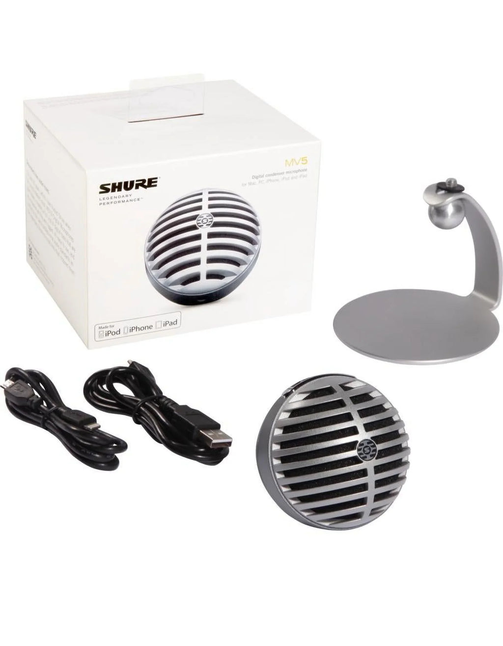 Digital Version Condenser Gray - MV5/A-LTG Shure Microphone