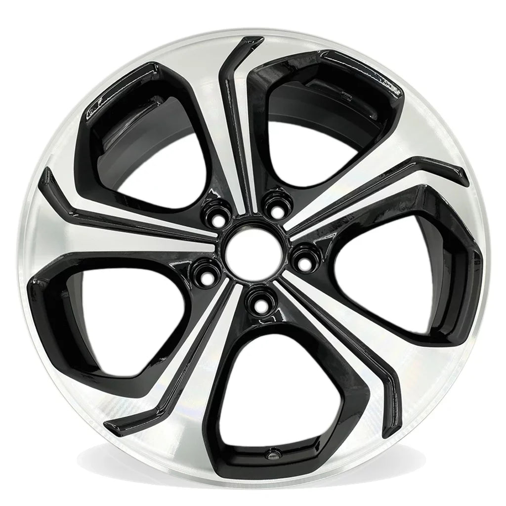 SET 2015 Replacement BLACK 18" OF Civic Machined Honda Wheels 18X7.5 For OEM Quality Rim 2014 4