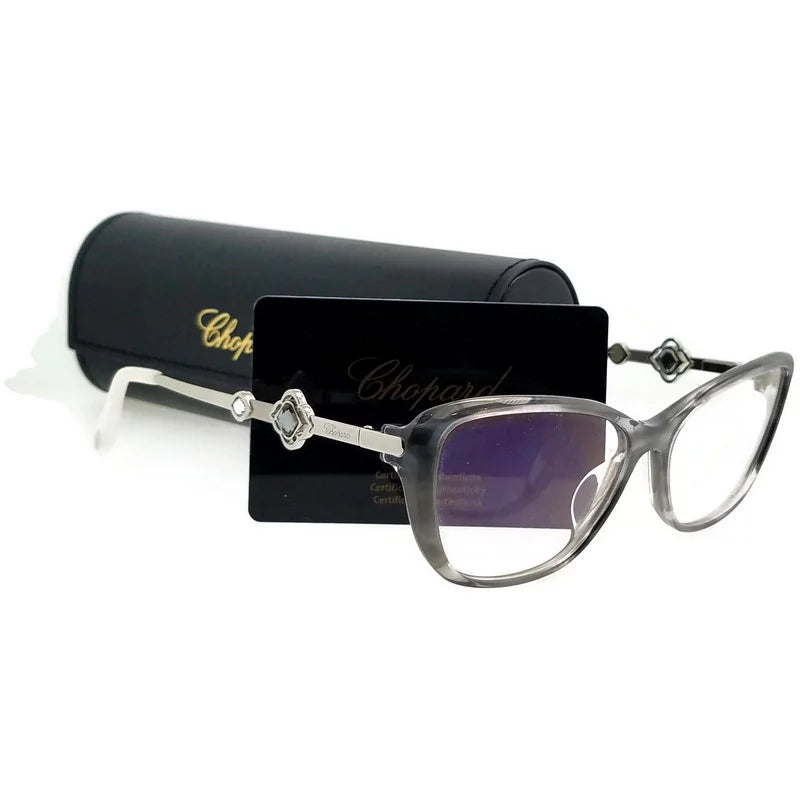 15mm CHOPARD Eyeglasses 135mm 54mm VCH224S-0AHU-54 Grey Size