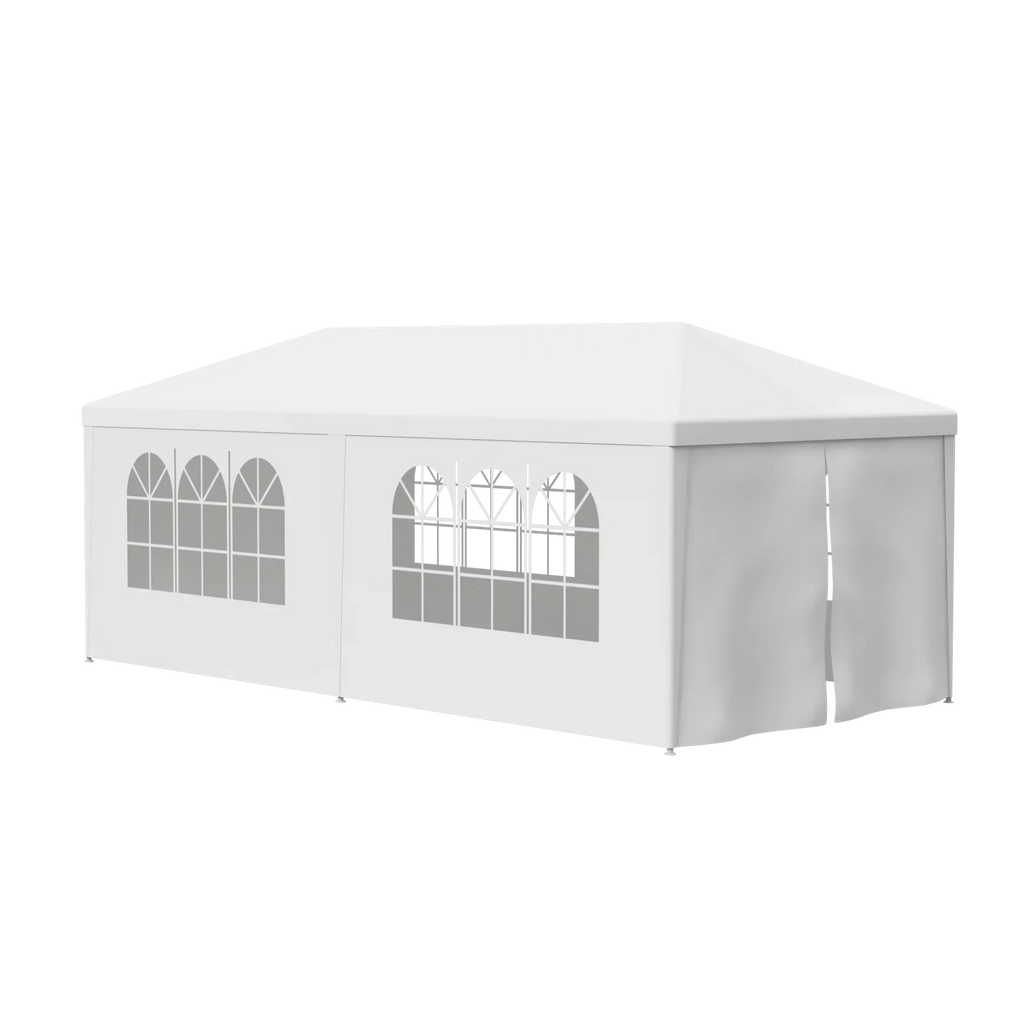 8.00, Zeny 10'x20' White Tent with Gazebo Event Outdoor Walls, Party Canopy Pavilion Side Wedding Canopies 6