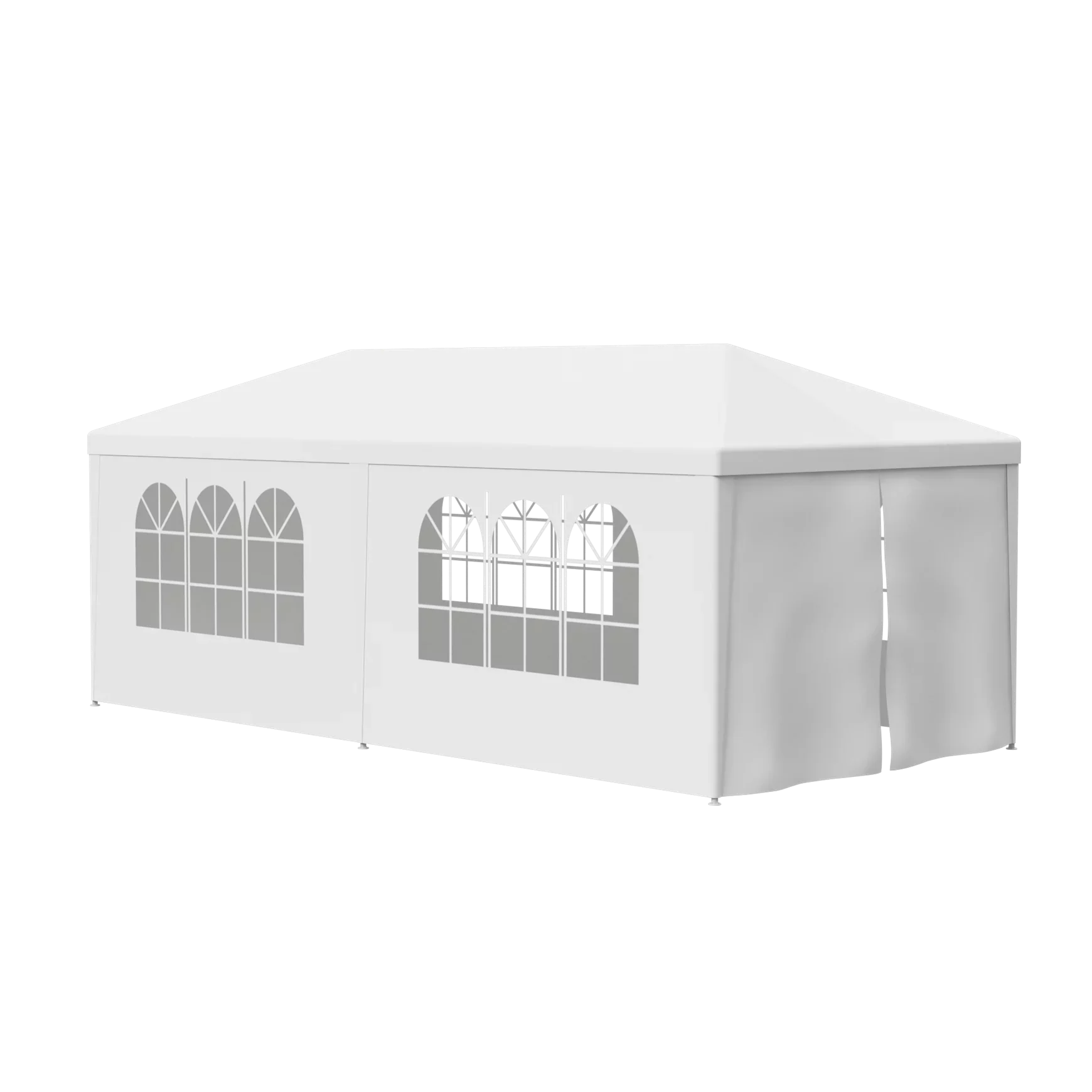 8.00, Zeny 10'x20' White Tent with Gazebo Event Outdoor Walls, Party Canopy Pavilion Side Wedding Canopies 6