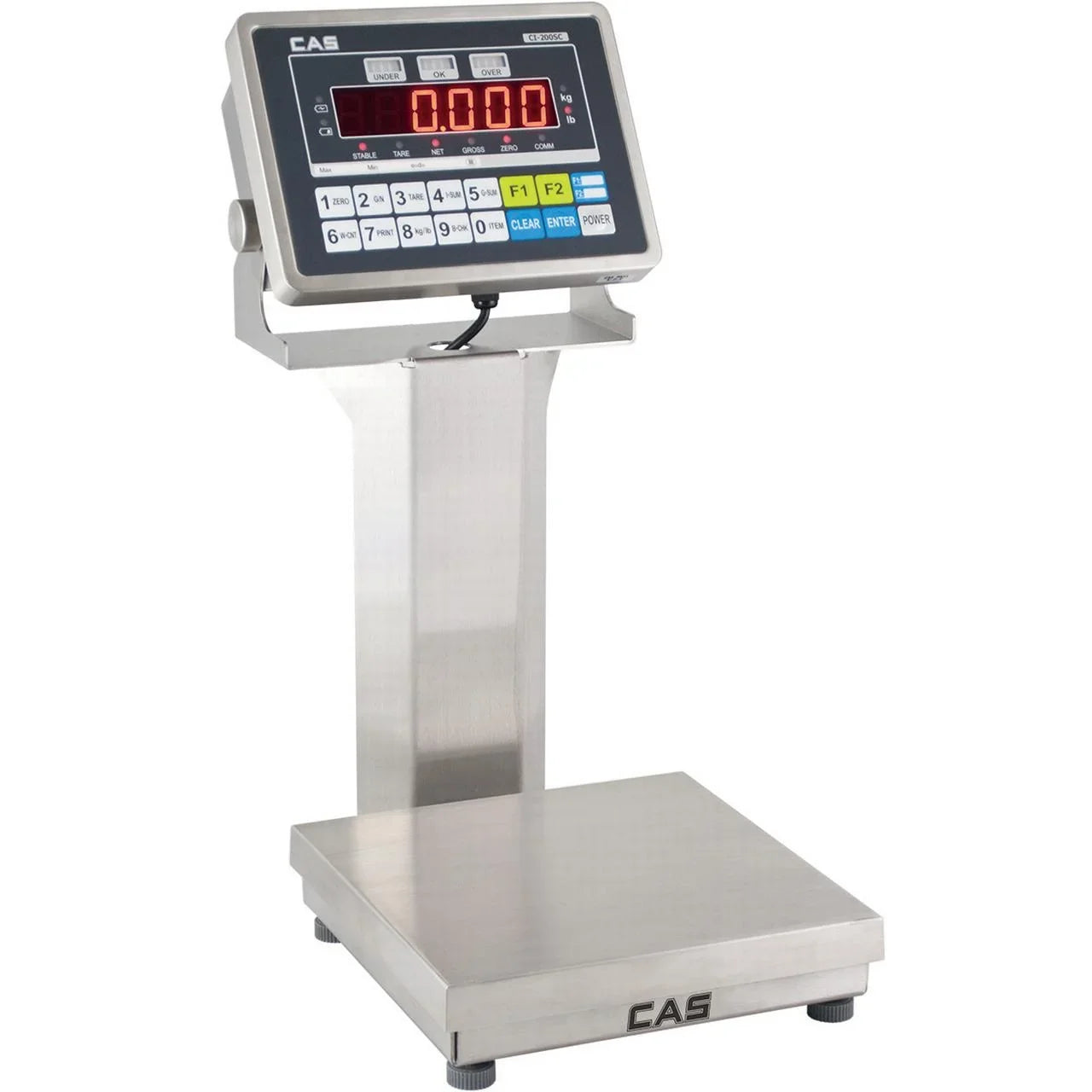 x IP65 Checkweigher 0.05 Display, Scale LCD GP-15200BS, lb w/ NTEP CAS 200 lb,