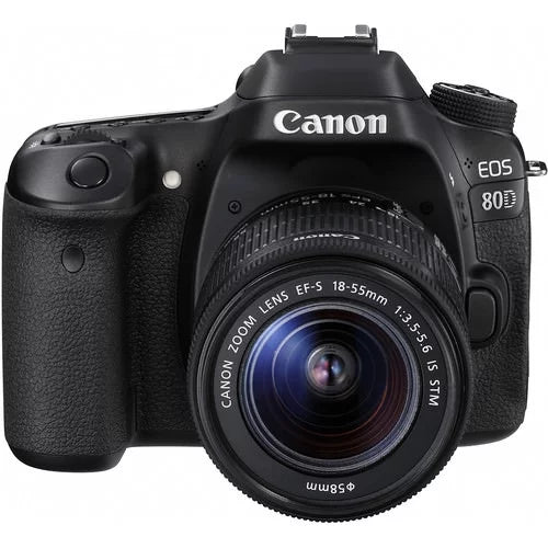 EOS with Essentials 64GB Canon Camera Expo DSLR Lens + 80D Kit 18-55mm