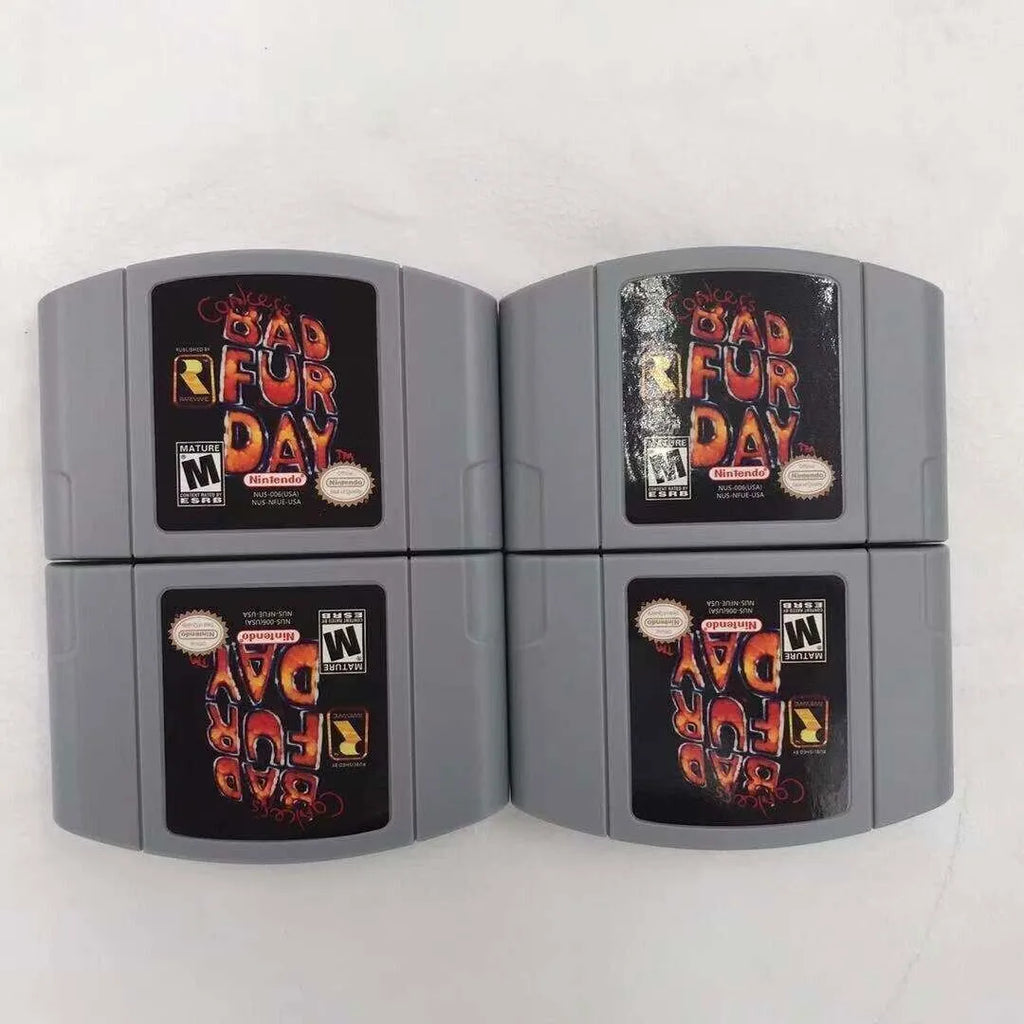 fur card game nintendo bad fd- video n64 day Conkers