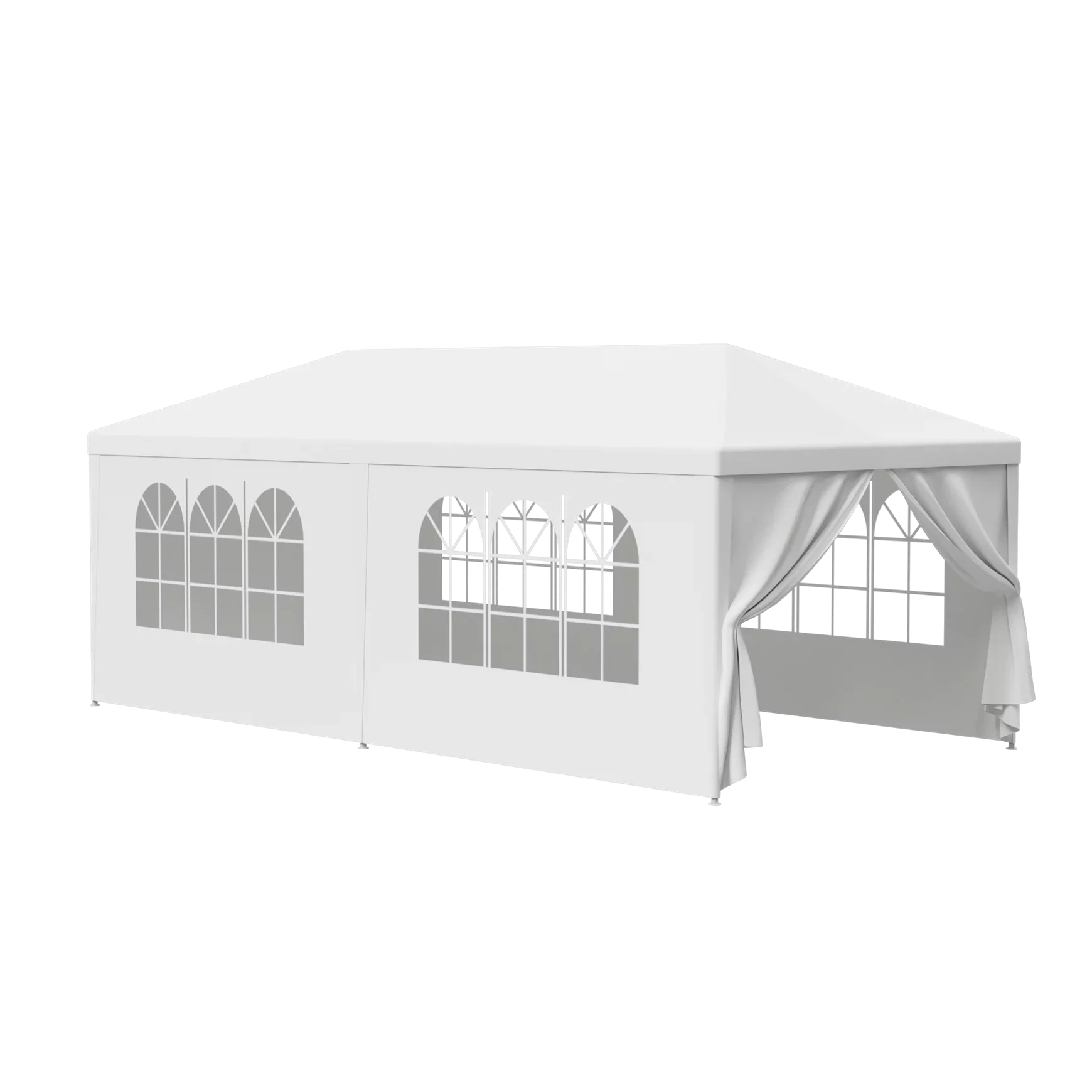 8.00, Zeny 10'x20' White Tent with Gazebo Event Outdoor Walls, Party Canopy Pavilion Side Wedding Canopies 6