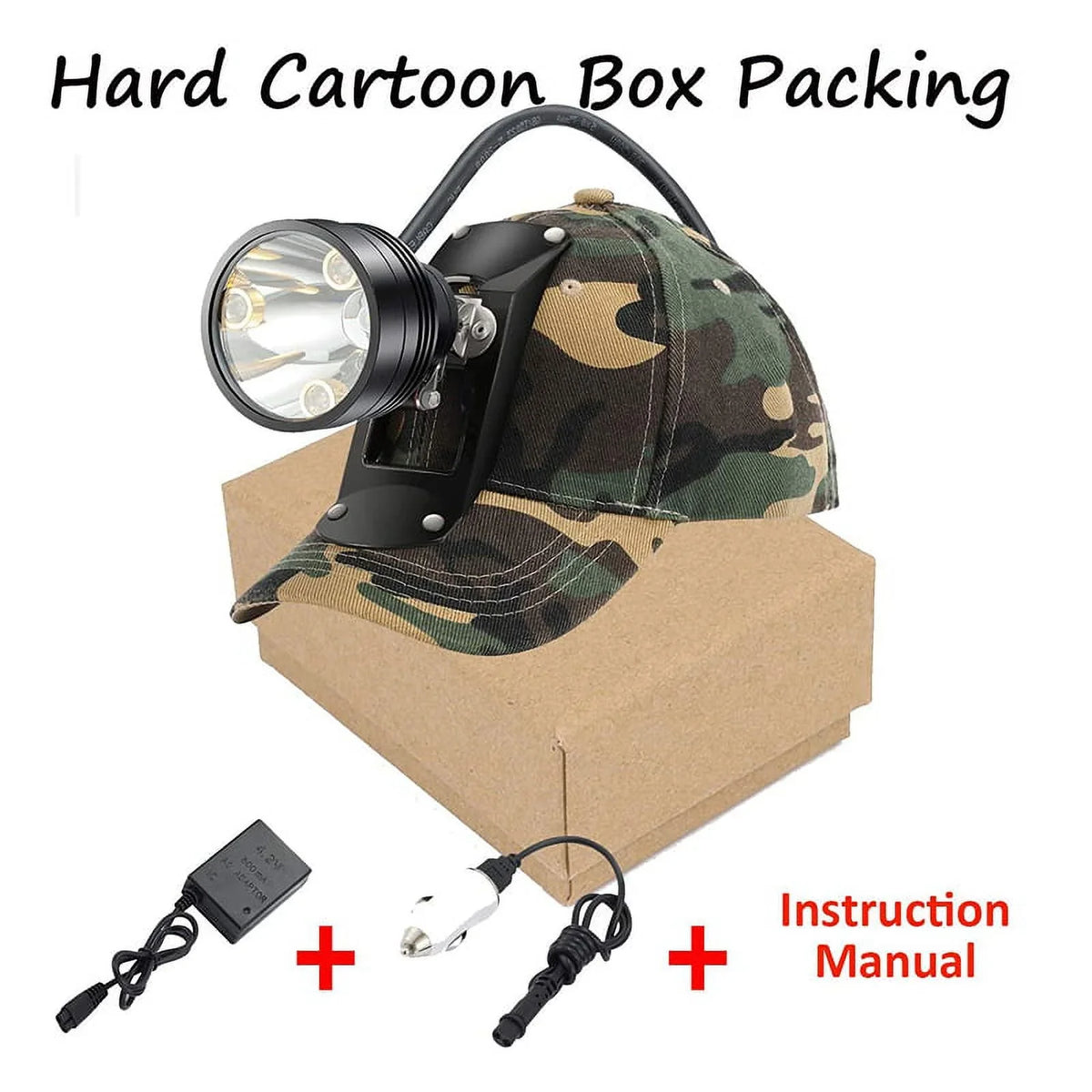 Headlamp Waterproof Fishing Powerful for Perfectly Coyotes Camping Head Predators Working Hog 6 With Modes Night Lighting for Hiking Rechargeable Hunting 4 LEDs & Lights