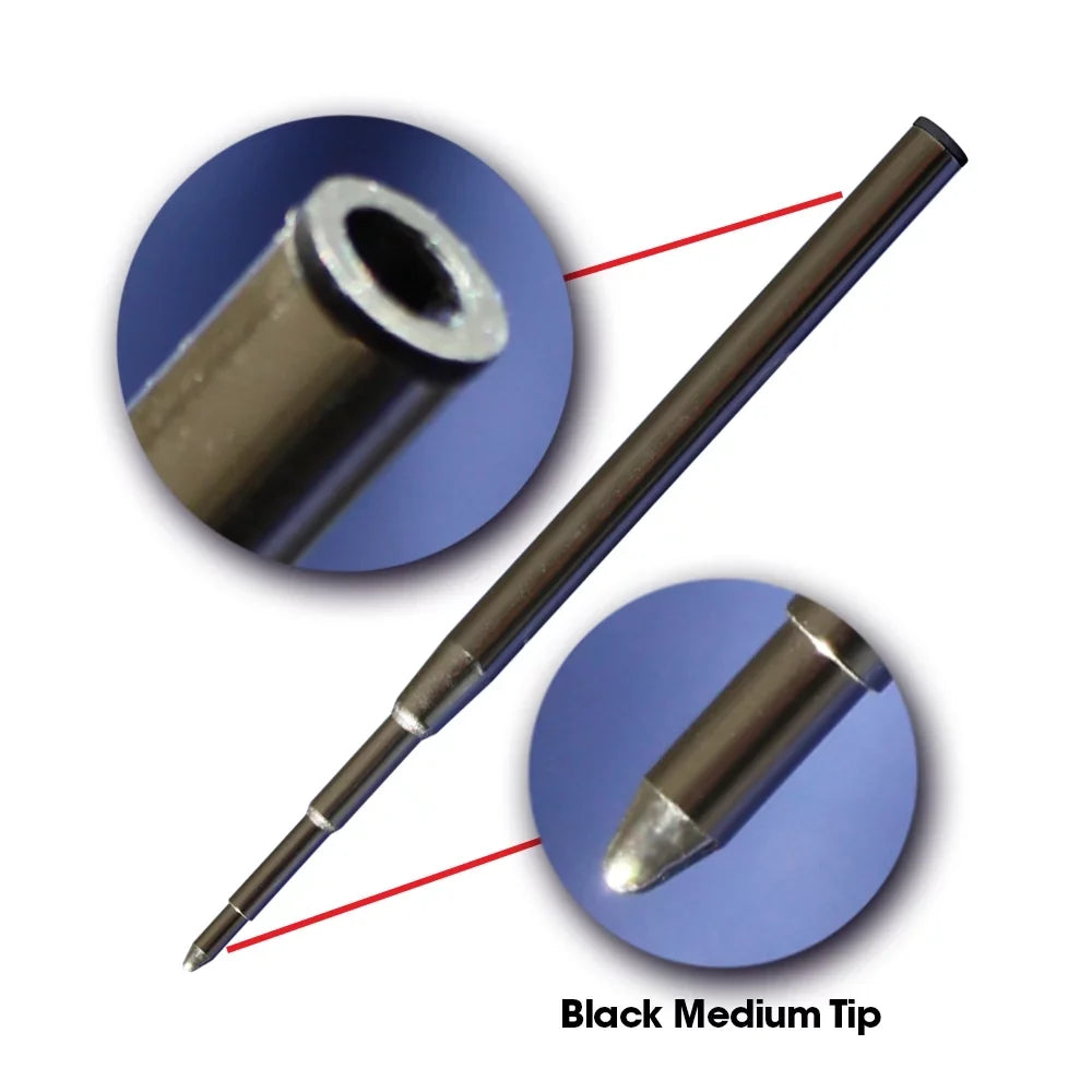 Blue Replacement / in - 98 for Measures Black Ballpoint Refill - 128211/128214 6 6 mm + 3.875 Jaymo - Montblanc Pen Long