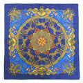 HERMES Scarf Horse Muffler Silk Pre-Owned PARK Carousel KARE90 Amusement LUNA (Good) Park Blue