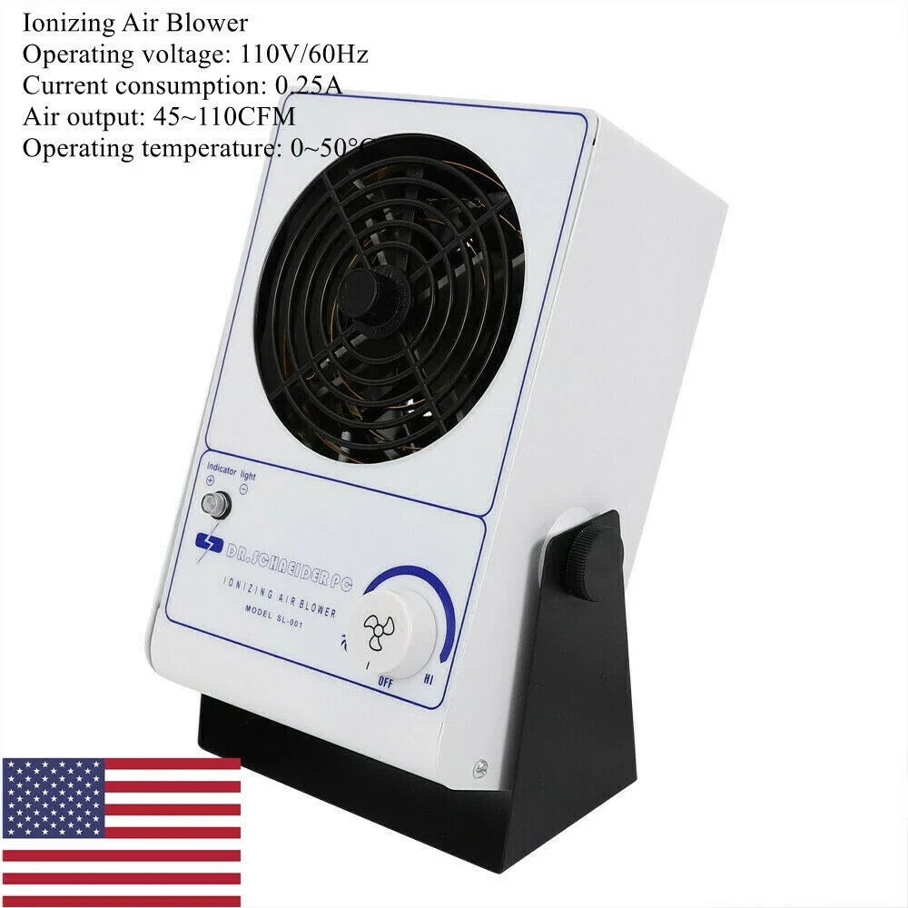 Ionizing Oukaning Machine Electrostatic Desktop Blower Electrostatic Air Eliminating