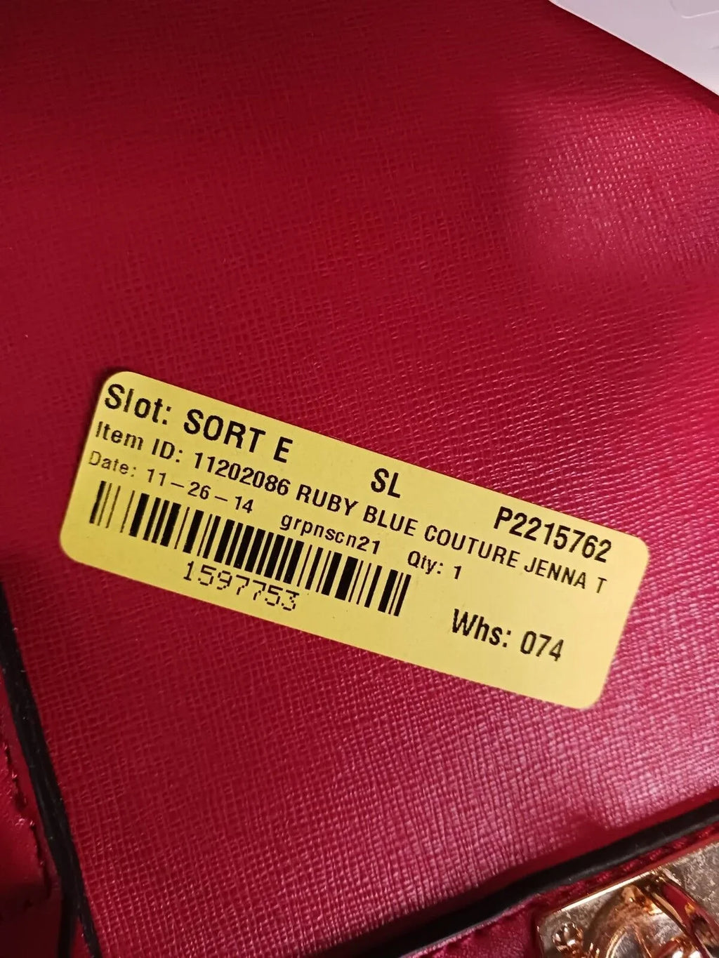 Women's Bag Jenna Red Blue Couture Tote Ruby