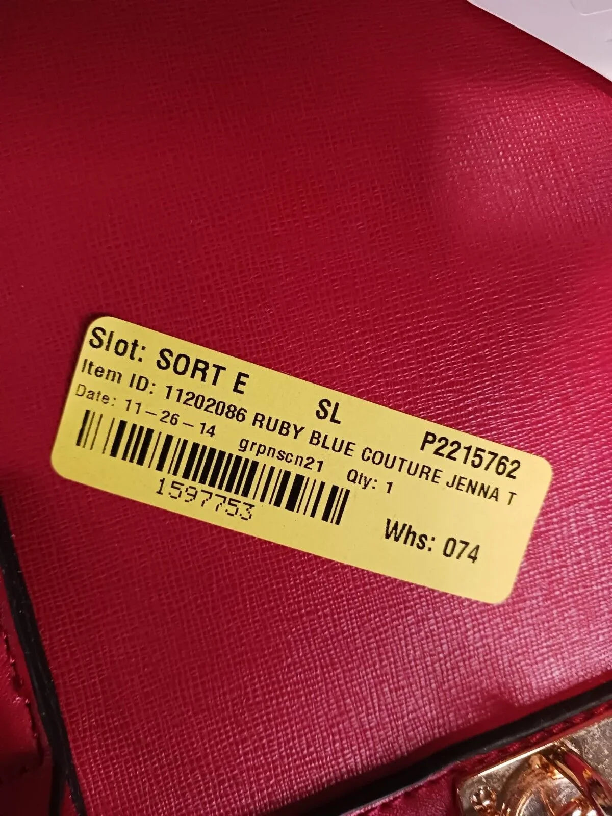 Women's Bag Jenna Red Blue Couture Tote Ruby
