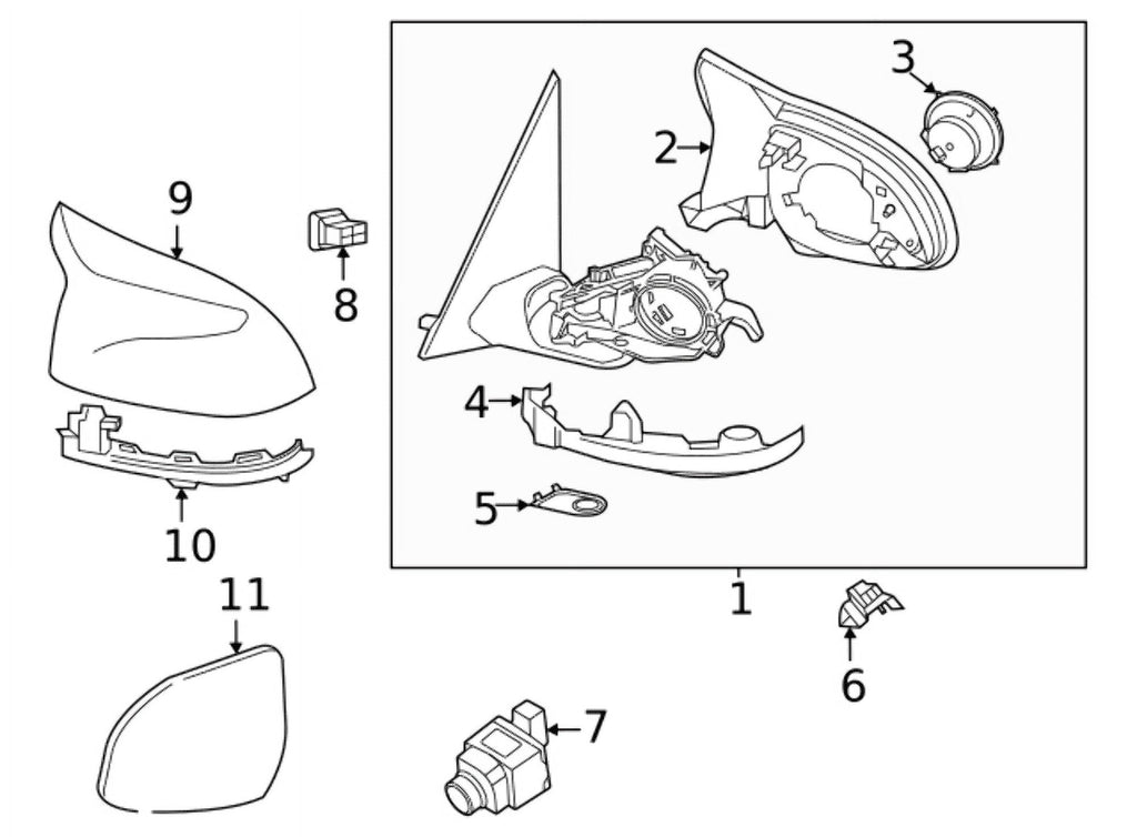 OE Mounts Camera Ext Genuine Set 51168496622 Of New BMW For (2020-2022)