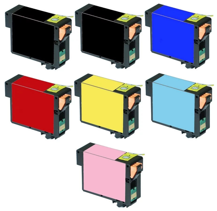 (T1572PBK1CMYLCLM) PrinterDash Stylus Inkjet R3000 Replacement Photo 157) (2-PBK/1-C/M/Y/LC/LM) Combo (NO. for Pack