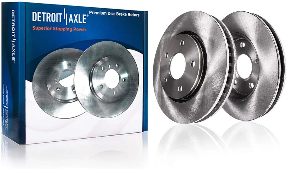 and Pads Brake Town & Dodge Ceramic Front Brake - Rear Rotors Replacement Detroit Brake Country & Calipers Disc for Kit Caravan, Axle 2008-2012 Grand Brake