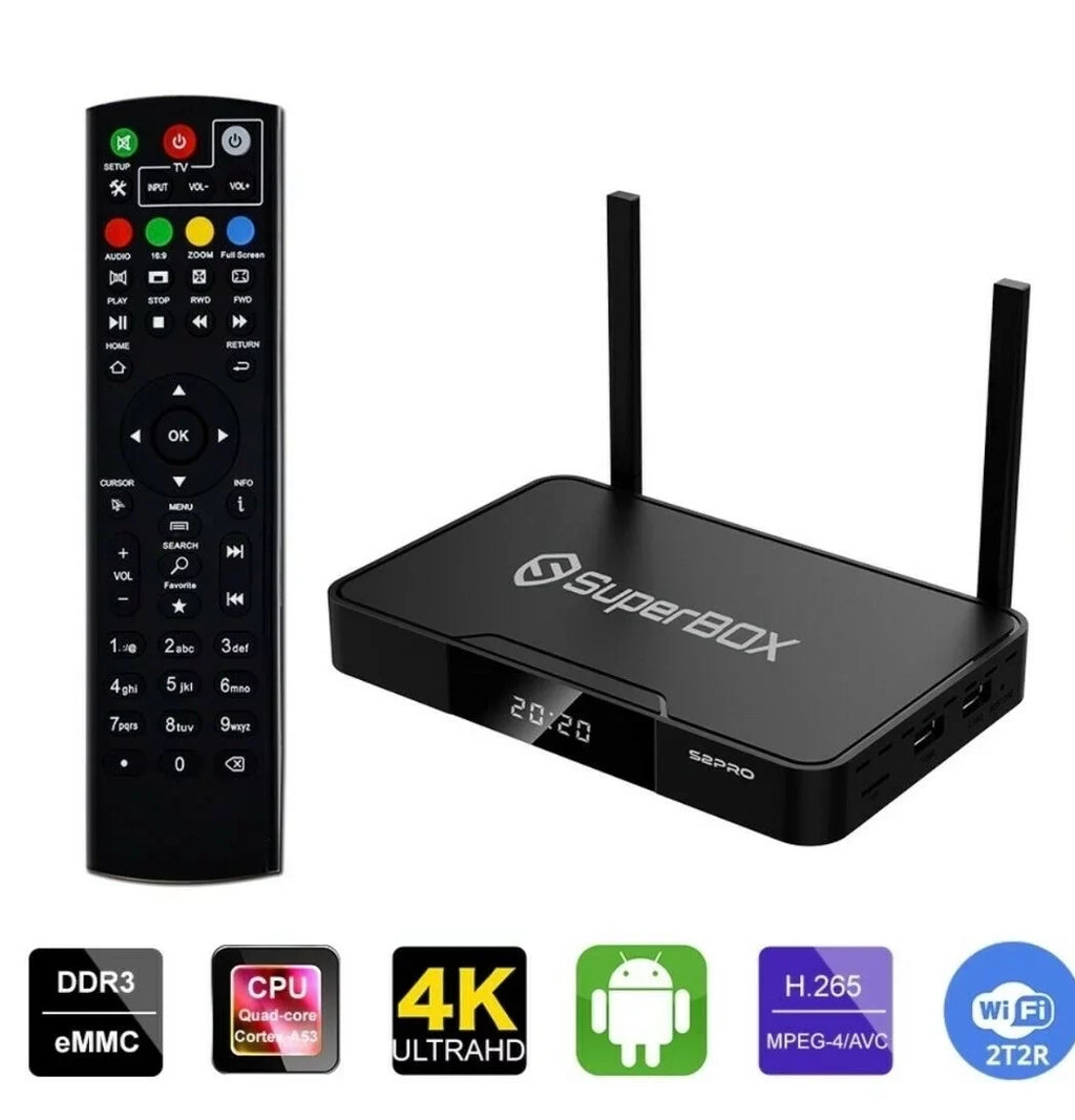 s2 pro by 16GB USB3.0 2GB Output ROM 9 RAM Android Powered superbox mini computer