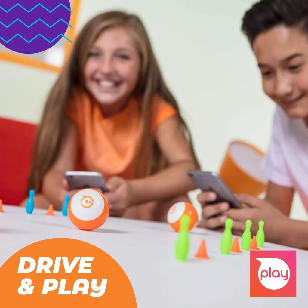 Sphero Game - & & Play Drive, Edu App-Enabled Ball Ages STEM - Kids for Robot Code Toy 8 Educational App Up (Red) Mini Programmable &