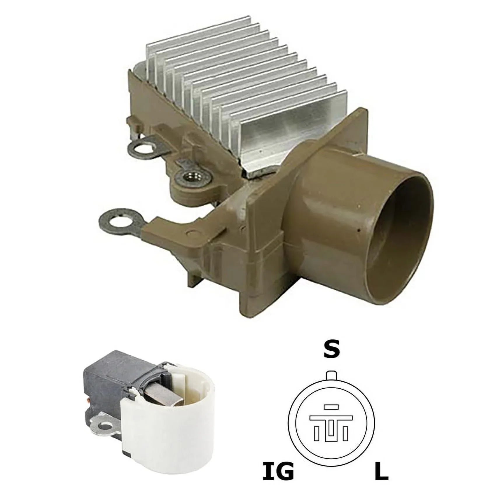 1260001770 IN277 Part Numbers Models New 1996 With GM Various Engine 1999 Denso 1994 1997 By Cat 1998 1995 And Sierra Mercury Regulator 12V Kit Compatible 2000 Marine
