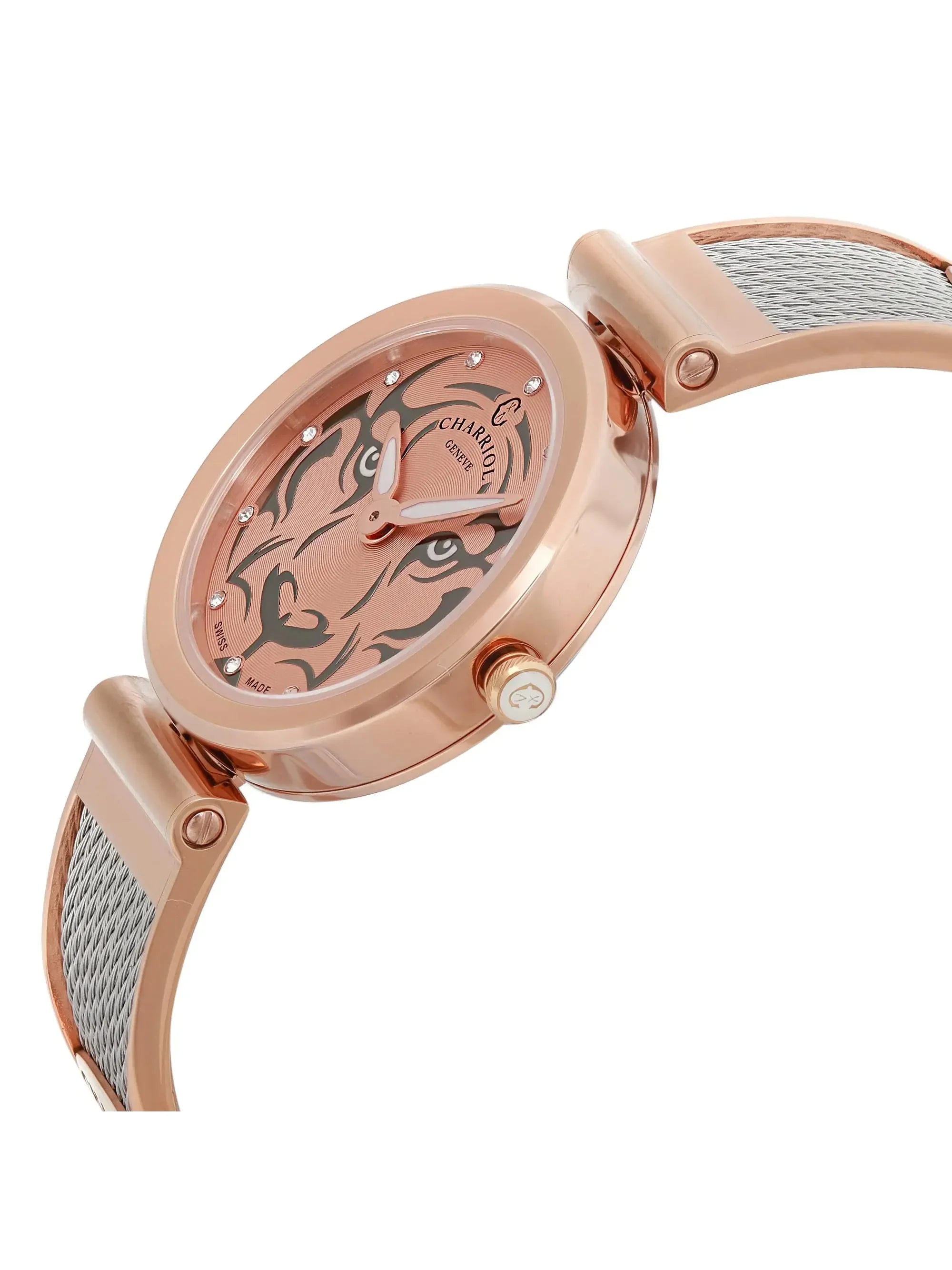 FE32.102.029 Steel Ladies Forever (Like Tiger Pre-owned New) Watch Charriol