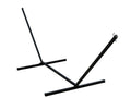 Black 3-Beam Hamptons Stand Hardware Collection 180” With Steel Hammock The